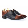 Pantofi barbati eleganti din piele naturala Sir 104 Maro - Bleumarin